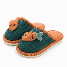 兔子蘿蔔室內拖鞋, 青色