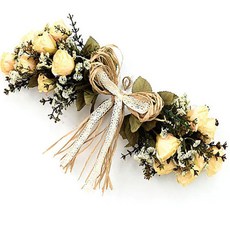 Garden in the City 仿真玫瑰裝飾花盆, 奶油色