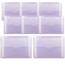 希望事務重點透明文件夾 6分類 US2137, 半透明, 8個