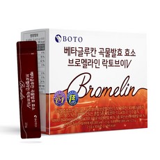 보뚜 베타글루칸 곡물발효 효소 브로멜라인 락토브이 30p, 75g, 1개