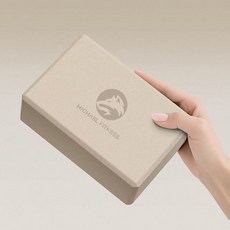 MICHAEL FITNESS 麥克健身 50D 柔沙瑜珈磚 260g, 1個, 奶茶