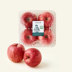 온브릭스 유기농 인증 사과 4입, 1개, 1.2kg 1개, 1.2kg