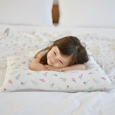 아띠블랑 인견 어린이베개 커버2p+ 속통1p, 팜트리