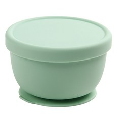 Dailylike BonBon副食品吸盤碗 儲存容器, 260ml, 薄荷綠色, 1個