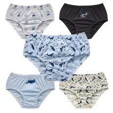 男童藍鯨三角內褲5件組