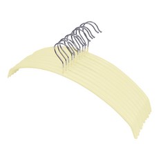 네이쳐리빙 논슬립 코팅 니트 티셔츠 상의 옷걸이, 레몬버터, 10개