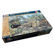 ITALERI PAK 40 AT 槍與僕人塑料模型步兵, 1個
