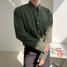남성용 오버핏 고밀도 링클프리 셔츠