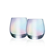 Amuse Kitchen極光玻璃杯 320ml, 混色, 2個