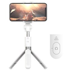 디지지 무선 블루투스 셀카봉 삼각대, DGG-BT1 (화이트), 1개