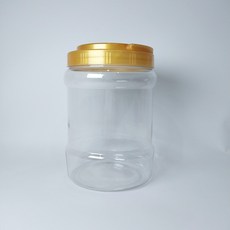 대광구용기 원형 2L + 골드캡 세트, 12세트, 용기 12p + 캡 12p