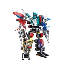 BEAUAMIKID 玩具 6 合 1 機器人組合樂高兼容積木 BAG1412, 混色