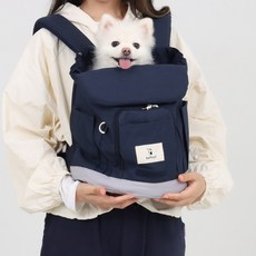 Beplooof Pore Bag寵物前背包, 1個, 海軍藍