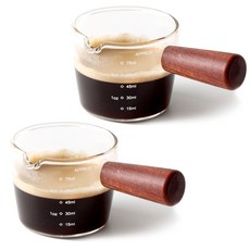 Coving Coving木柄濃縮咖啡杯 70ml, 混色, 2入