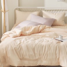 gBEDDING Cream Cheese素色桃皮絨被套, 香草拿鐵