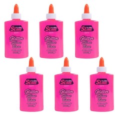 쁠루모 글리터 슬라임 베이스, 6개, 핑크