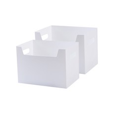 Zerlife整理廚房折疊收納箱 中型, 白色的, 2個