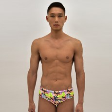 Lemon Sugar 檸檬蝴蝶 2 短版四角男士室內泳褲 LSSMN0034