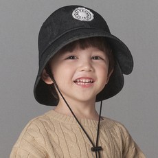 whitesands 兒童款 Ava 六角丹寧雙層帽簷帽