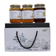 Leegojang food 綜合蜂蜜果醬茶禮盒組, 桔梗蜜 500g 2罐+生薑白蜜 500g, 1組