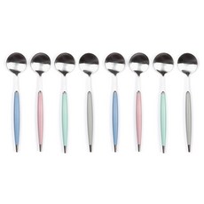 彩色茶匙 4色 各2支組, 1套, 8種