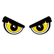 Mungkiwoldeu 維持安全距離 反光貼紙 大型 集中001, 1套, 混合顏色