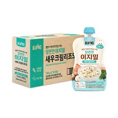 엘빈즈 이지밀 맘편한 파우치 이유식 13개월이상 새우크림리조또 10p, 1개, 새우크림맛