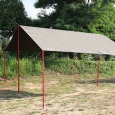 미르카 블랙코팅 렉타 타프 스킨셋 300D, 웜그레이