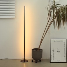 루아즈 북유럽 거실 LED 장스탠드 조명등 LUAZ-L19, 블랙