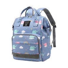 時尚輕便多功能大容量媽咪包, 小藍象
