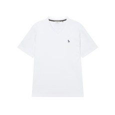 헤지스 남성용 면혼방 브이넥 반팔 티셔츠