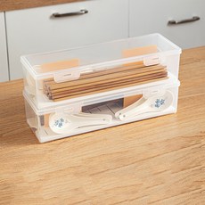 MMMII 透明隔板分離式餐具收納盒 FM081, 白色, 2個