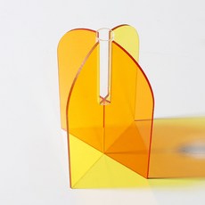 블랙트리 북유럽 아크릴 아치형 화병 투톤, 옐로우 + 오렌지