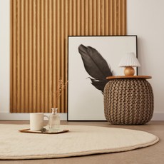 아담데코 아이방 컬러 우아 메모리폼 러그 원형