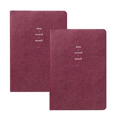 by.fulldesign Think Box Slim Small 今年日記本月刊 2022 2p, 07紅酒