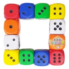 TOY7 Aga Plus 蓬鬆柔軟骰子 小型12件組, 1套