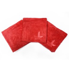 더룩 맥스클리닉 광택 전용타월, 레드, 3개