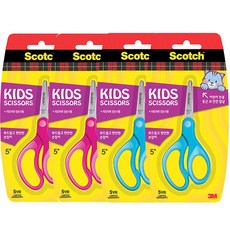 3M Scotch 兒童左右手適用剪刀, 2組, 藍色+粉色