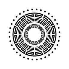 HTP 傳統圖案磁磚 亞字紋枕頭邊飾 K0886 9500, 燒製磁磚