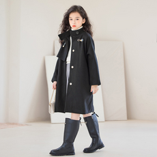 Misopapa 女童冬季兒童羊毛高領大衣