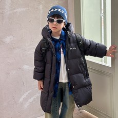 Starbean 兒童簡約長版羽絨外套