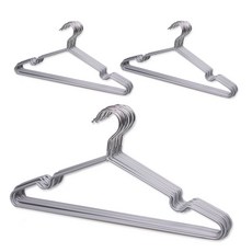 PVC塗層防滑衣架, 灰色, 30個