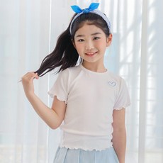 ROROCHAT 女童Ald羅紋短袖T恤