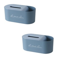 ANTS 收納式面紙盒 2入, 藍色