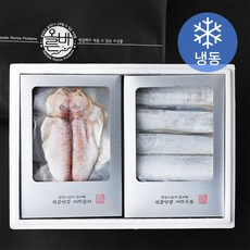 다미원 제주 옥돔 650g + 갈치 650g 선물세트 + 쇼핑백 (냉동), 1세트