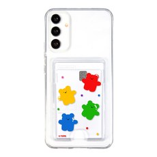 유스픽 디자인 카드 2장 수납 젤하드 휴대폰 케이스