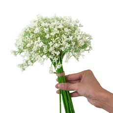 Minsung Company 花卉裝飾 薰衣草人造花 小花束, 白色