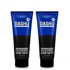다슈 플레이 3D 익스트림 홀딩 튜브 헤어왁스, 80ml, 2개