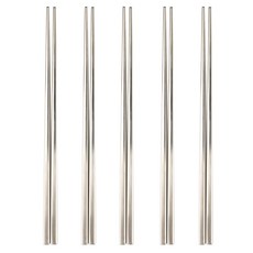 RAONNURI ERATO 求婚彩色筷子 5入, 銀色, 5個