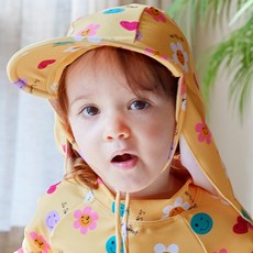 IAMBEBE 兒童愛心笑臉護頸帽